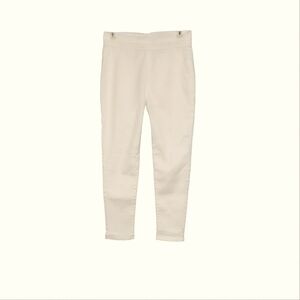 Love, Fire Pale Yellow & White Checkered Pull On Stretch Women's Pants Size 6